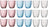 Bormioli Rocco Gekleurde Waterglazen 290 ml - Glazenset Slot - 18 stuks