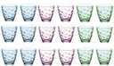 Bormioli Rocco Glazenset Flora farver - 250 ml - 18 stykker