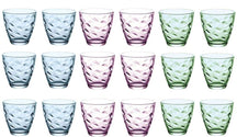 Bormioli Rocco Glazenset Flora farver - 250 ml - 18 stykker
