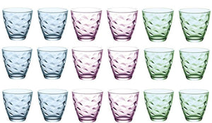 Bormioli Rocco Glazenset Flora farver - 250 ml - 18 stykker