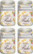 Bormioli Rocco Weckpotter Fido 11 x 11 cm / 1 liter - 4 stk.