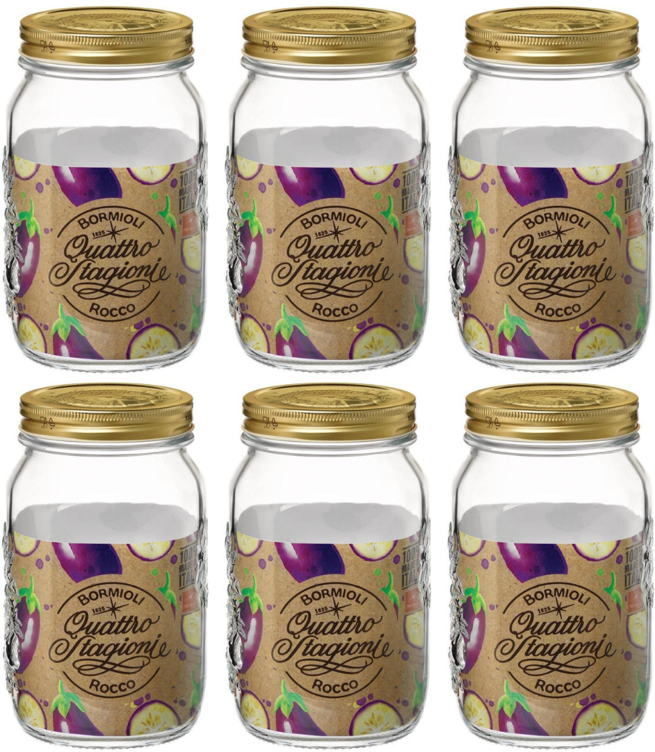 Bormioli Rocco Weckpotter Quattro Stagioni - ø 11 cm / 1 liter - 6 styk