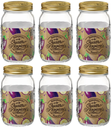 Bormioli Rocco Weckpotter Quattro Stagioni - ø 11 cm / 1 liter - 6 styk