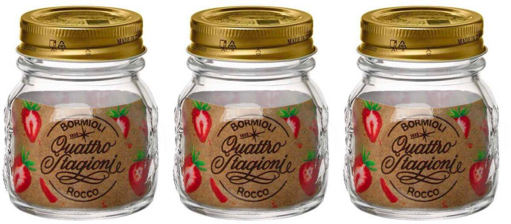 Bormioli Rocco Weckpotter Quattro Stagioni - ø 8.5 cm / 250 ml - 3 stk.