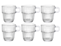 Bormioli Rocco Koffiekopjes med oor - Stapelbar - Barshine 185 ml - 6 Stykker