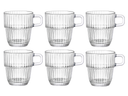 Bormioli Rocco Koffiekopjes med oor - Stapelbar - Barshine 185 ml - 6 Stykker