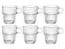 Bormioli Rocco Koffiekopjes med oor - Stapelbar - Barshine 185 ml - 6 Stykker