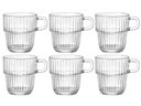 Bormioli Rocco Theeglazen - Koffiekopjes med øre - Stapelbar - Barshine 250 ml - 6 Stykker