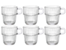 Bormioli Rocco Theeglazen - Koffiekopjes med øre - Stapelbar - Barshine 250 ml - 6 Stykker