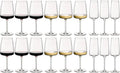 Bormioli Rocco Wijnglazen Set Nexo (Røde wijnglazen, Hvide wijnglazen og Champagneglazen) - 18 delige set