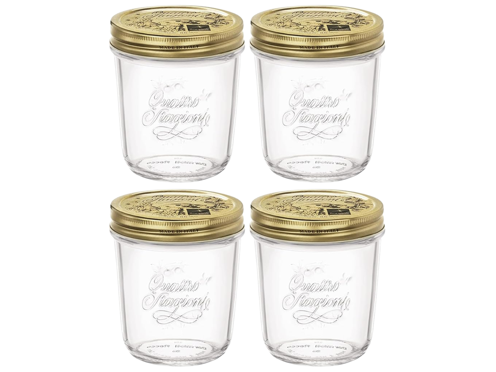 Bormioli Rocco Weckpot Quattro Stagioni - ø 9 cm / 320 ml - 4 stuks