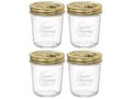 Bormioli Rocco Weckpot Quattro Stagioni - ø 9 cm / 320 ml - 4 stuks
