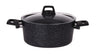 Stegepande med låg - Aluminium ø 20 cm / 2.7 liter - Egnet til alle varmekilder - standard non-stick belægning