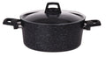 Cookinglife Kogepande med låg - Black Speckle - Aluminium Ø 22 cm / 3.5 Liter - Egnet til alle varmekilder - standard non-stick belægning