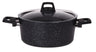 Cookinglife Kogepande med låg - Black Speckle - Aluminium Ø 22 cm / 3.5 Liter - Egnet til alle varmekilder - standard non-stick belægning