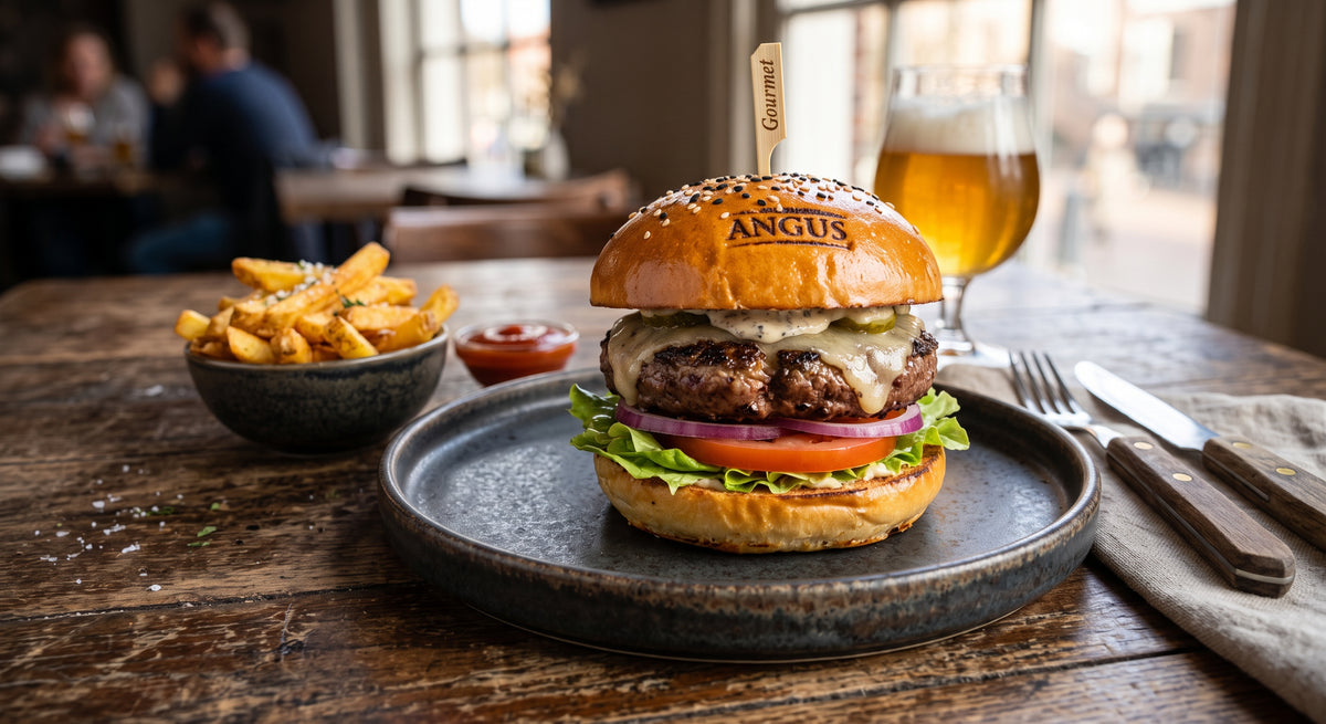 Den ultimative burger til et ægte smagsøjeblik derhjemme.