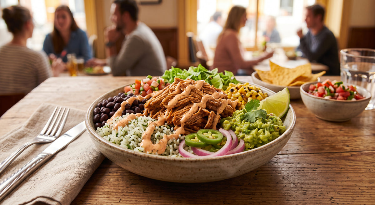 Saftigt pulled pork på en bund af perfekt ris