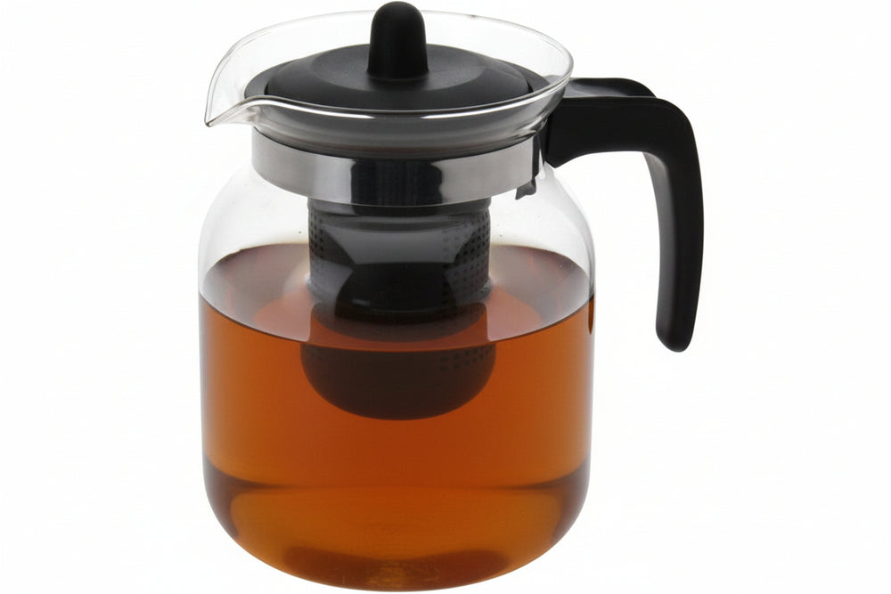 Cookinglife Teapot Borosilicaat Glas 1.5 Liter - med Plastisk Teefilter
