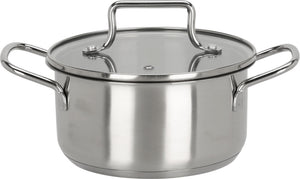 Cookinglife Kogepande Essential Steel RVS Ø 22 cm - 3.8 liter - egnet til alle varmekilder