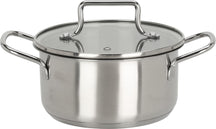 Cookinglife Pannenset Essential Steel 4-Delig - RVS - Kogepander ø 16, 18, 20 cm & Steelpan ø 16 cm - egnet til alle varmekilder