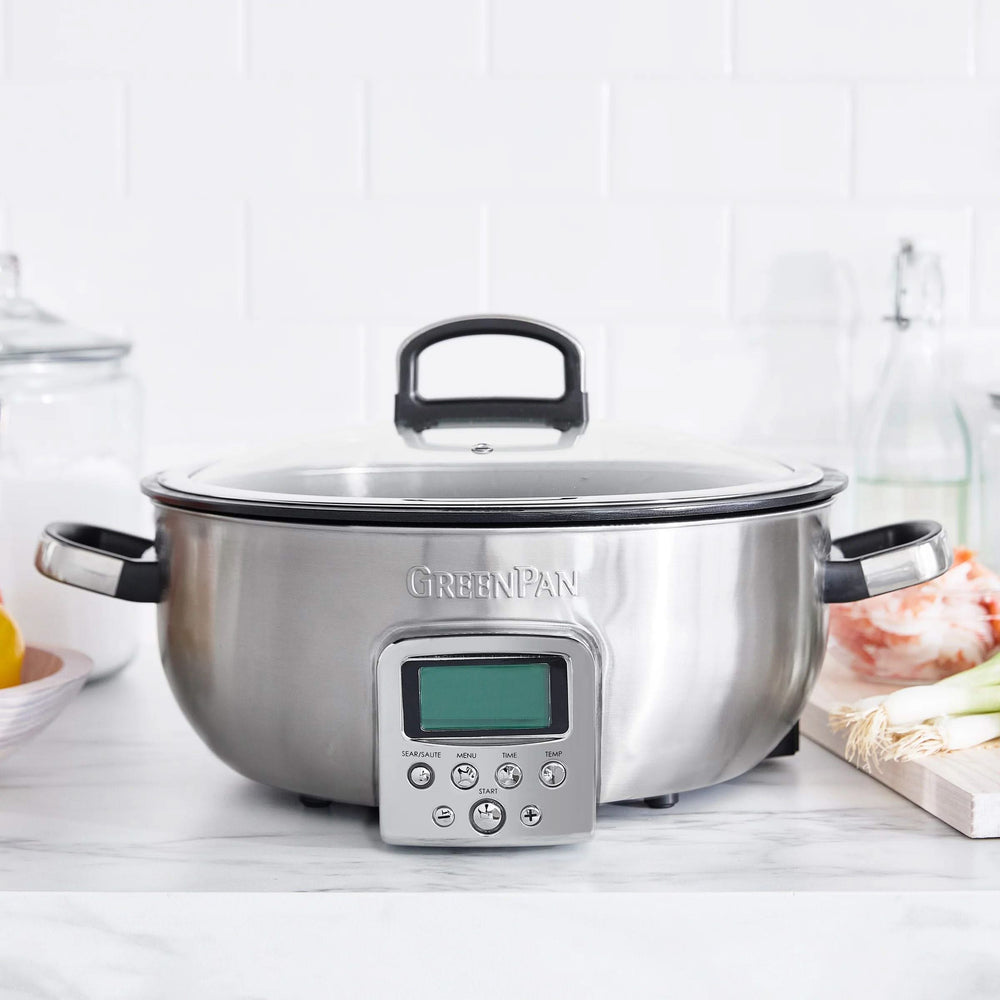 GreenPan Multicooker / Omnicooker - 5.7 Liter - RVS - Keramisk non-stick belægning