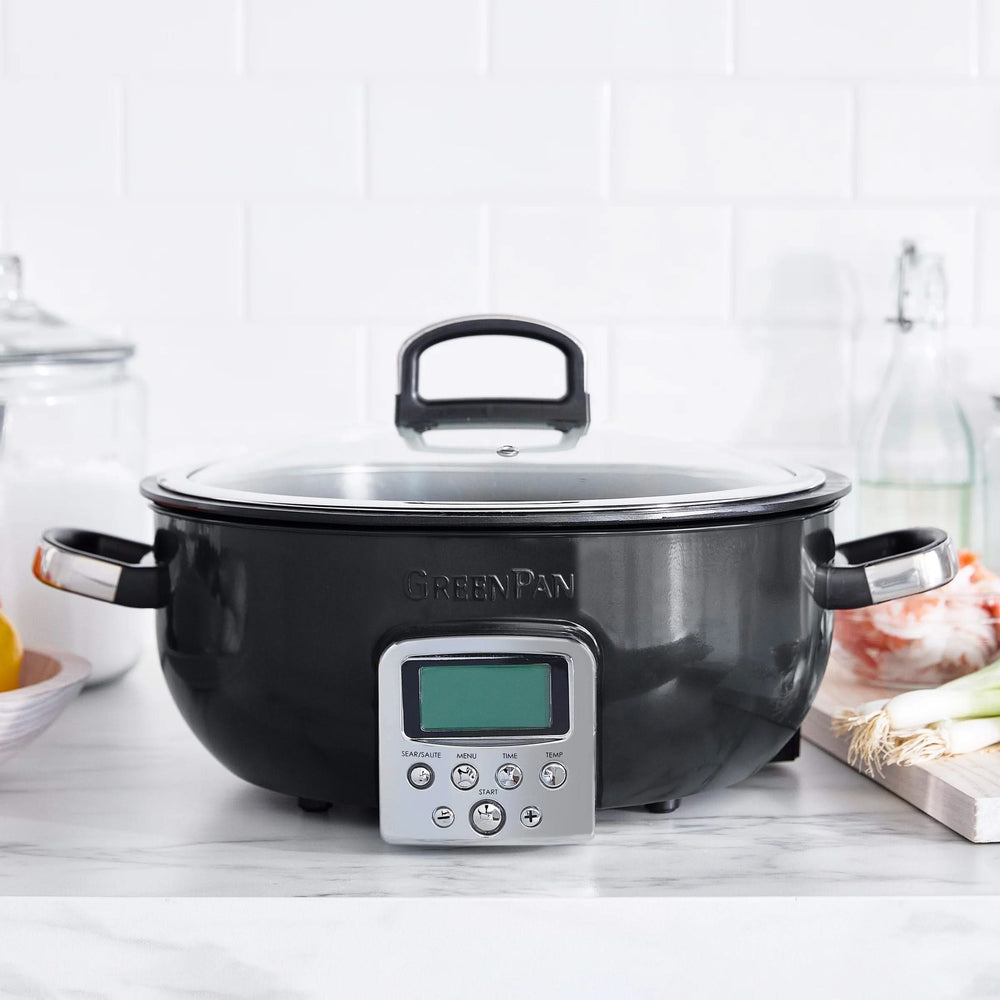 GreenPan Multicooker / Omnicooker - 5.7 Liter - Black - Keramisk non-stick belægning