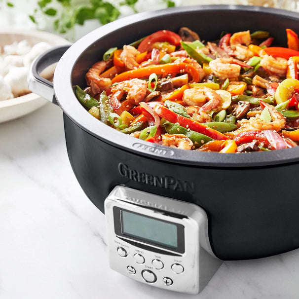 GreenPan Multicooker / Omnicooker - 5.7 Liter - Black - Keramisk non-stick belægning