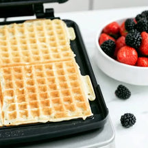 GreenPan Wafelijzer - Black - inklusive 2 sæt vaffelplader - Keramisk non-stick belægning