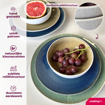 Cookinglife Morgenmadstallerkener / Desserttallerkener Belize ø 21 cm - 6 stk.