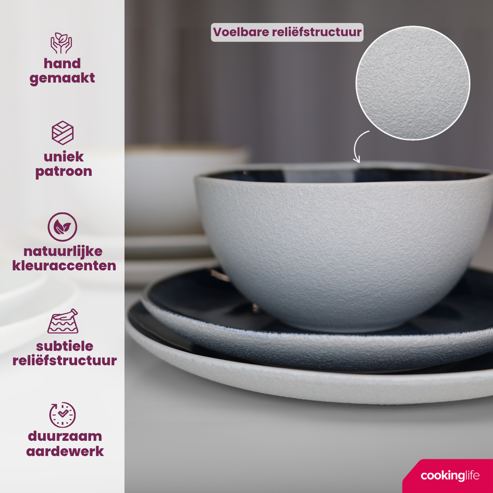 Cookinglife Soepkommen / Kommen Belize ø 15 cm - 6 styk