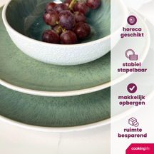 Cookinglife Morgenmadstallerkener / Desserttallerkener Belize ø 21 cm - 6 stk.