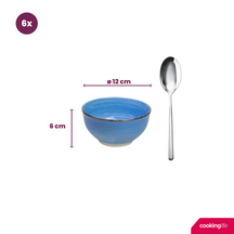 Cookinglife Kleine kommen Delice Blå ø 12 cm - 6 styk