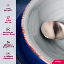 Cookinglife Soepkommen / Kommen Delice Blauw ø 14 cm - 6 stuks