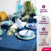 Cookinglife Soepkommen / Kommen Delice Blauw ø 14 cm - 6 stuks