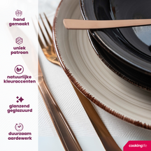 Cookinglife Soepkommen / kommen Delice Grijs ø 14 cm - 6 stuks