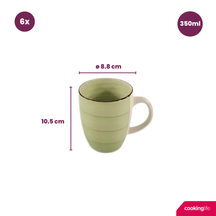 Cookinglife Mokken Delice Grøn 350 ml - 6 styk