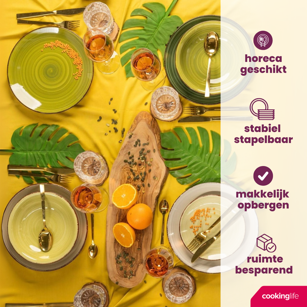 Cookinglife Mokken Delice Grøn 350 ml - 6 styk