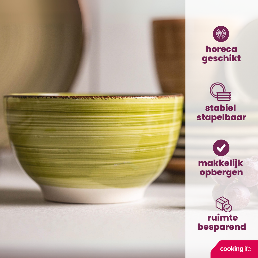 Cookinglife Bekers Delice Grøn 350 ml - 6 styk