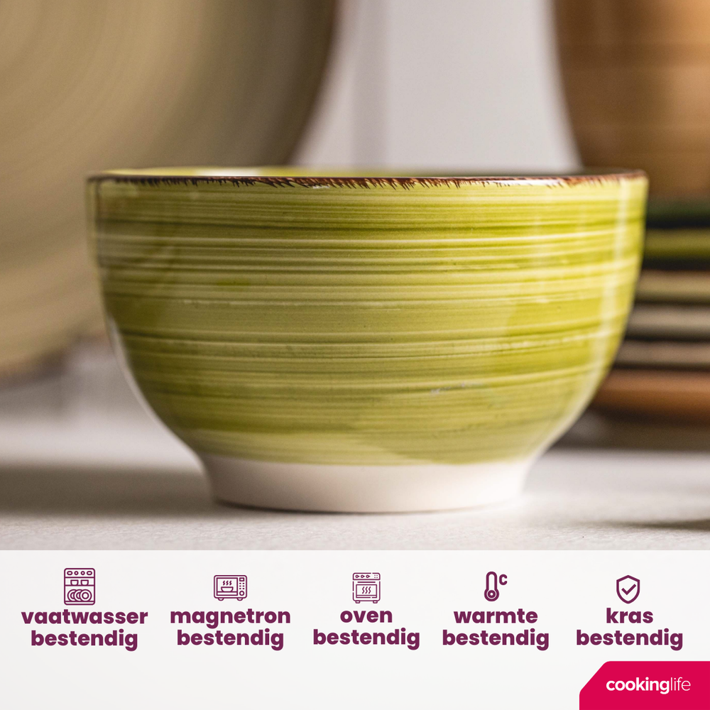 Cookinglife Soepkommen / Kommen Delice Grøn ø 14 cm - 6 styk