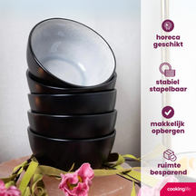 Cookinglife Dipskåle Nola Warm Grey ø 11 cm - 6 stk.