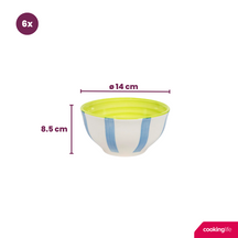 Cookinglife Serviesset Summer Vibes 24-delig / 6 personer - 6 dinerborden, 6 ontbijtborden, 6 kommen og 6 mokker