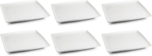 BonBistro Gebaksbordjes Yong Squito 16 x 16 cm - Hvid - 6 stk.