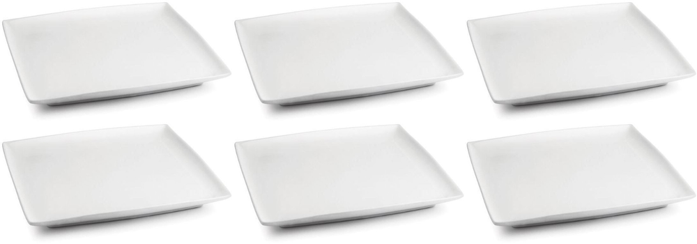 BonBistro Petitfour Tallerkener Yong Squito 10 x 10 cm - Hvid - 6 stk.