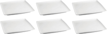 BonBistro Dinerborden Yong Squito 26 x 26 cm - Hvid - 6 stk.