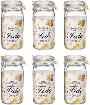 Bormioli Rocco Weckpot Fido 11 x 11 cm / 1.5 liter - 6 stuks