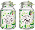 Bormioli Rocco Weckpot Fido Firkant - 14 x 14 cm / 3 Liter - 2 styk