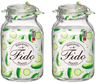 Bormioli Rocco Weckpot Fido Firkant - 14 x 14 cm / 3 Liter - 2 styk