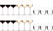 Chef & Sommelier Wijnglazenset Sublym (Røde vinglas & Hvide vinglas & Vandglas) - 18 dele sæt - 6 røde vinglas, 6 hvide vinglas og 6 vandglas