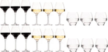 Chef & Sommelier Vinglas Sæt Open Up (Røde vinglas & Hvide vinglas & Vandglas) - 18-delt sæt - 6 røde vinglas, 6 hvide vinglas og 6 vandglas