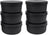 ZiiPa Pizzadeeg boks - ø 16 cm / 250 gram - Sort - 6 stk.